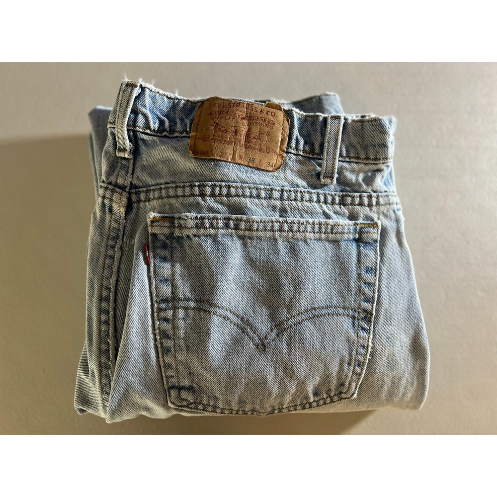 Vintage 90s Levis 560 Made in USA Light Wash Jeans Mens 38x34 Fits 36x33 Thrash